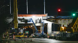 The southernmost girders were installed joining the Lynnwood and Northgate projects. The southernmost girders were installed joining the Lynnwood and Northgate projects.