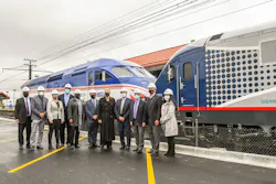 Officials celebrate the beginning of station improvements at the Homewood Amtrak and Metra station. Officials celebrate the beginning of station improvements at the Homewood Amtrak and Metra station.