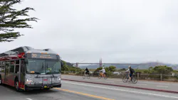 The 30 Stockton on Marina Boulevard en route to downtown San Francisco. The 30 Stockton on Marina Boulevard en route to downtown San Francisco.