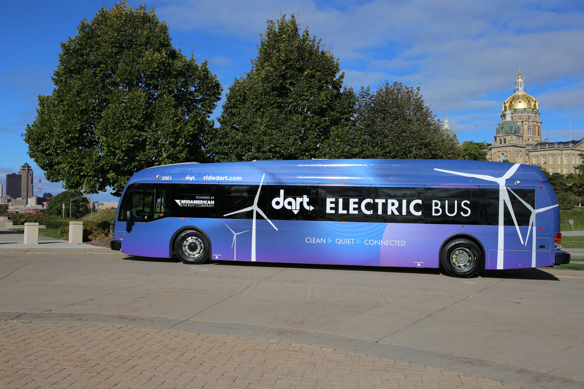 DART unveiled the state of Iowa's first electric bus on Oct. 1.