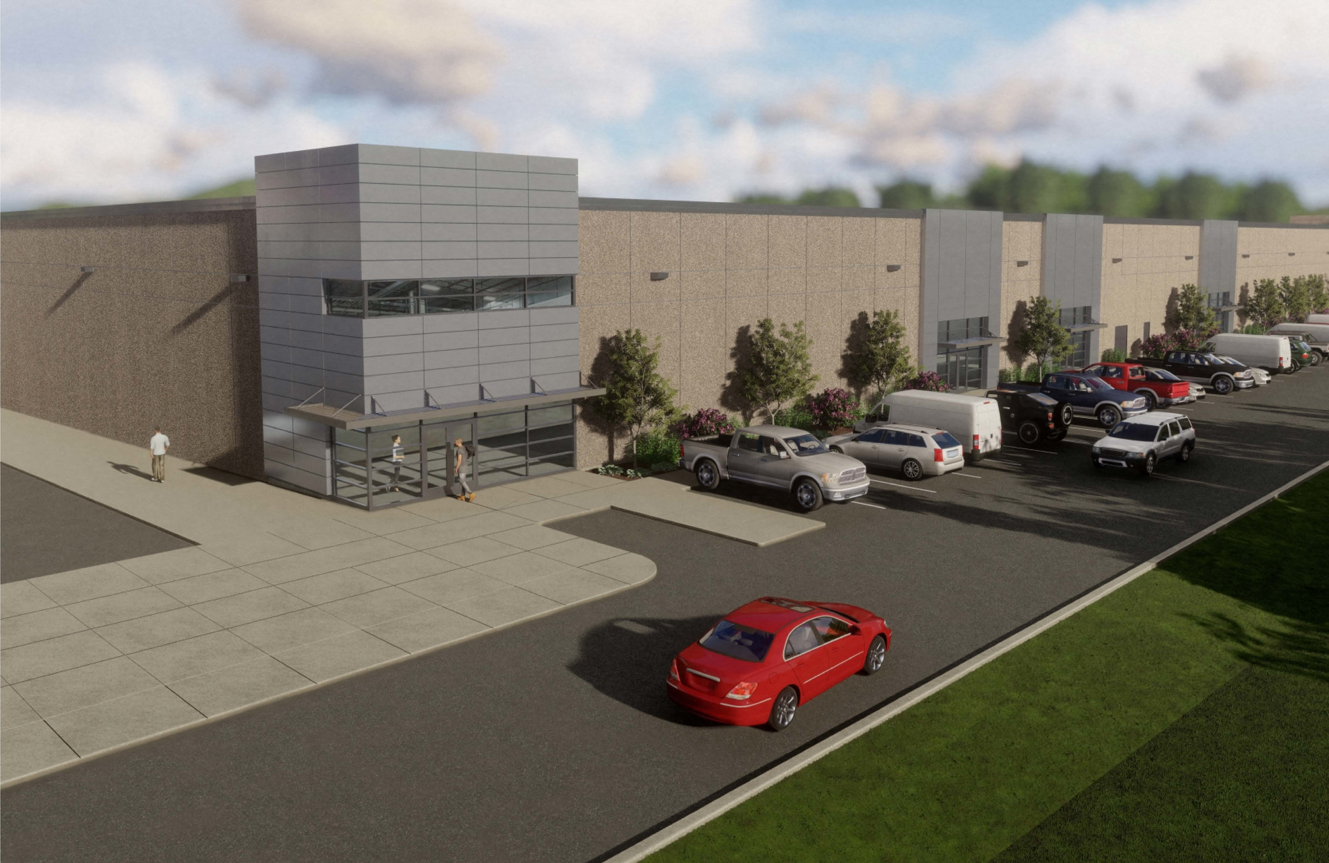 Rendering of Wabtec's future 11,000-square-foot facility.