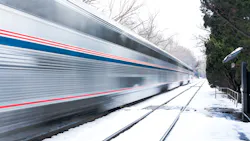 Amtrak Train 29 on CSX's Burnswich Line in Garret Park, Md. This line is part of Amtrak's Capitol Limited service, which had an on time performance of 31 percent in 2019. Amtrak Train 29 on CSX's Burnswich Line in Garret Park, Md. This line is part of Amtrak's Capitol Limited service, which had an on time performance of 31 percent in 2019.
