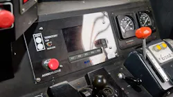 Inside a cab of an NJ Transit locomotive. Inside a cab of an NJ Transit locomotive.