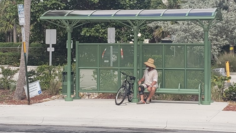 The city of Lake Worth Beach funded the new shelter, which sits directly in front of a beach, as part of a collaborative effort with Palm Tran&rsquo;s planning division.