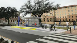 A rendering of a station on the planned Plank-Nicholson BRT route. A rendering of a station on the planned Plank-Nicholson BRT route.