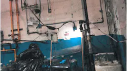 240th Street: Temporary electrical wires left abandoned by non-boiler room personnel at a location on 240th Street. MTA OIG says the wiring is exposed and unprotected, which violates national electrical codes and creates additional safety hazards inside the already dangerous boiler rooms. 240th Street: Temporary electrical wires left abandoned by non-boiler room personnel at a location on 240th Street. MTA OIG says the wiring is exposed and unprotected, which violates national electrical codes and creates additional safety hazards inside the already dangerous boiler rooms.