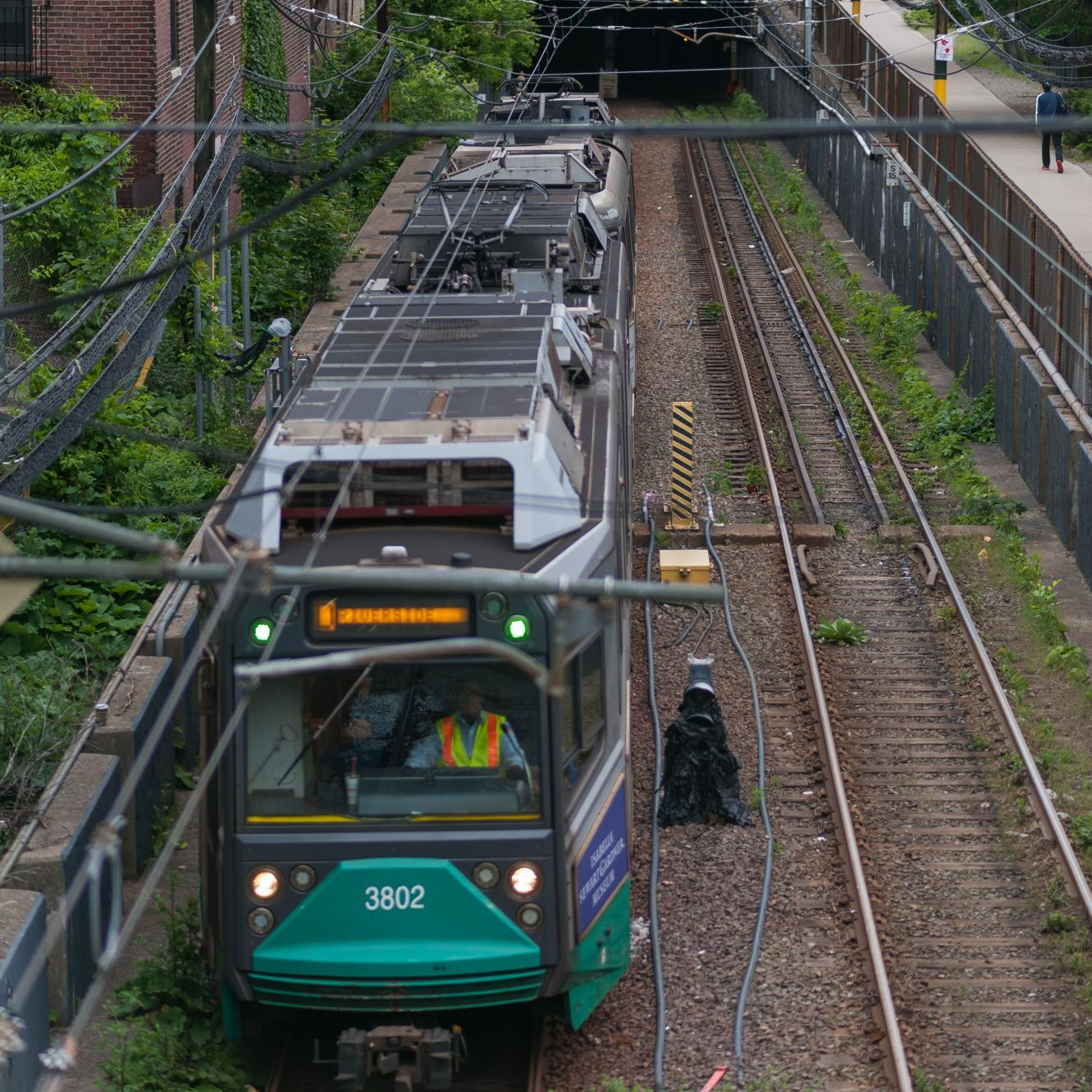 Fenway Portal Green Line Train