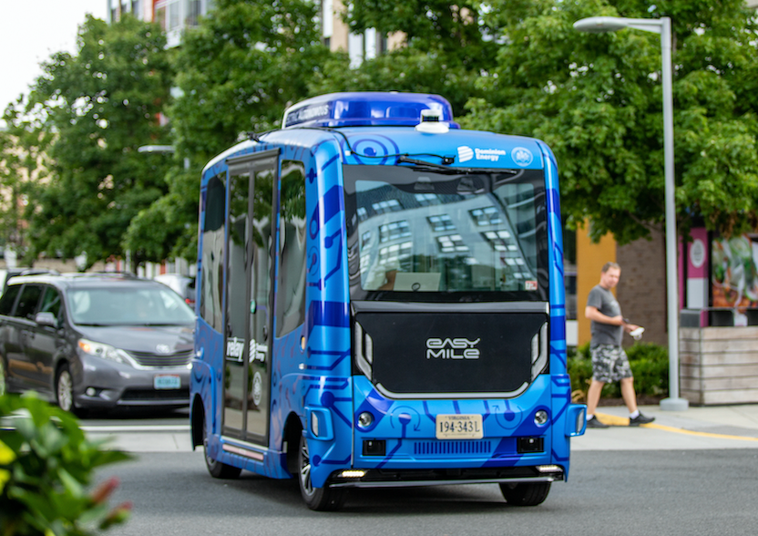 The AV vehicle is 100 percent electric.