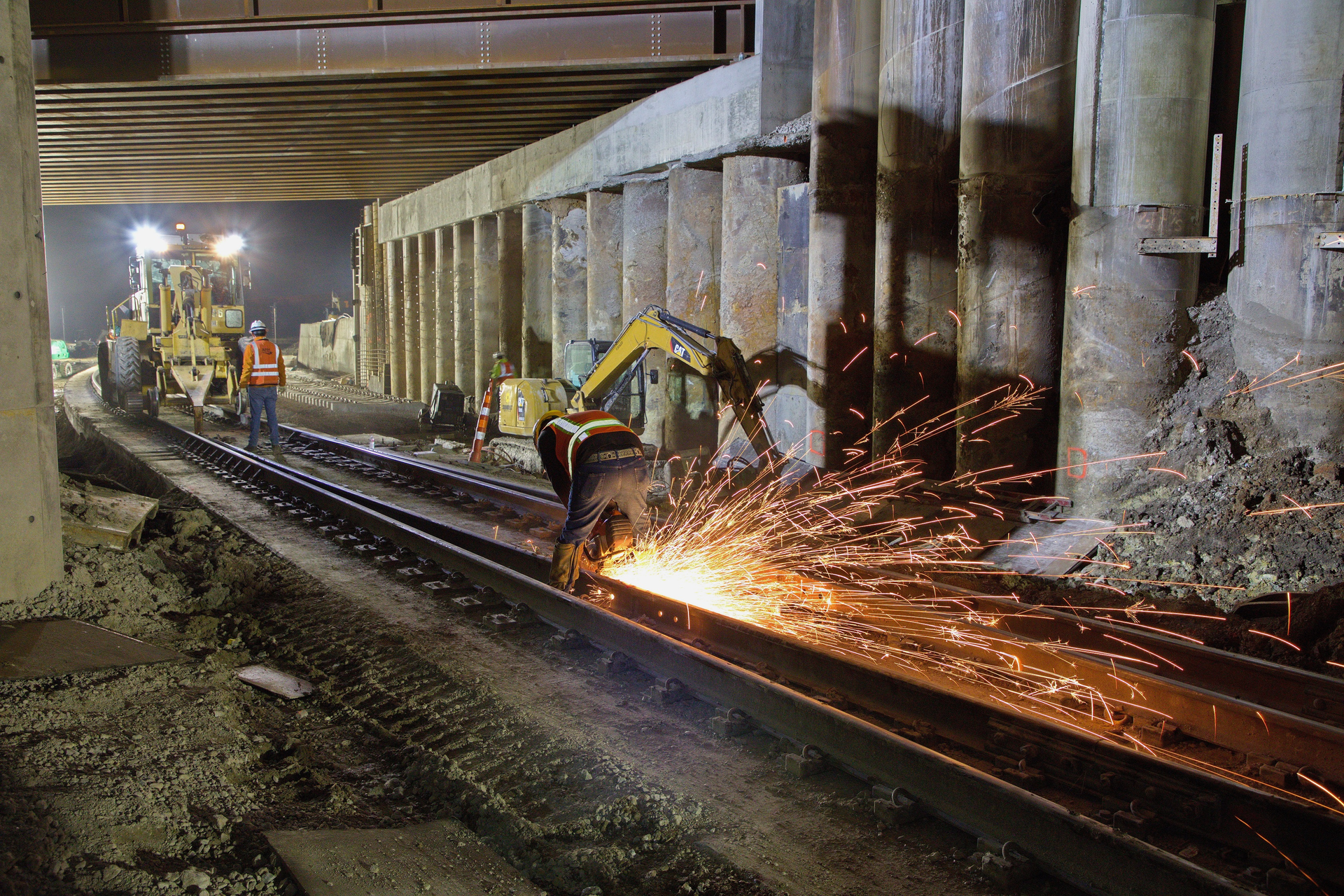 December 2018: A major part of the TEXRail project was widening the single-track Union Pacific/Trinity Railway Express underpass, nicknamed the &ldquo;Hole in the Wall,' into downtown Fort Worth to allow for adding a second track for TEXRail.