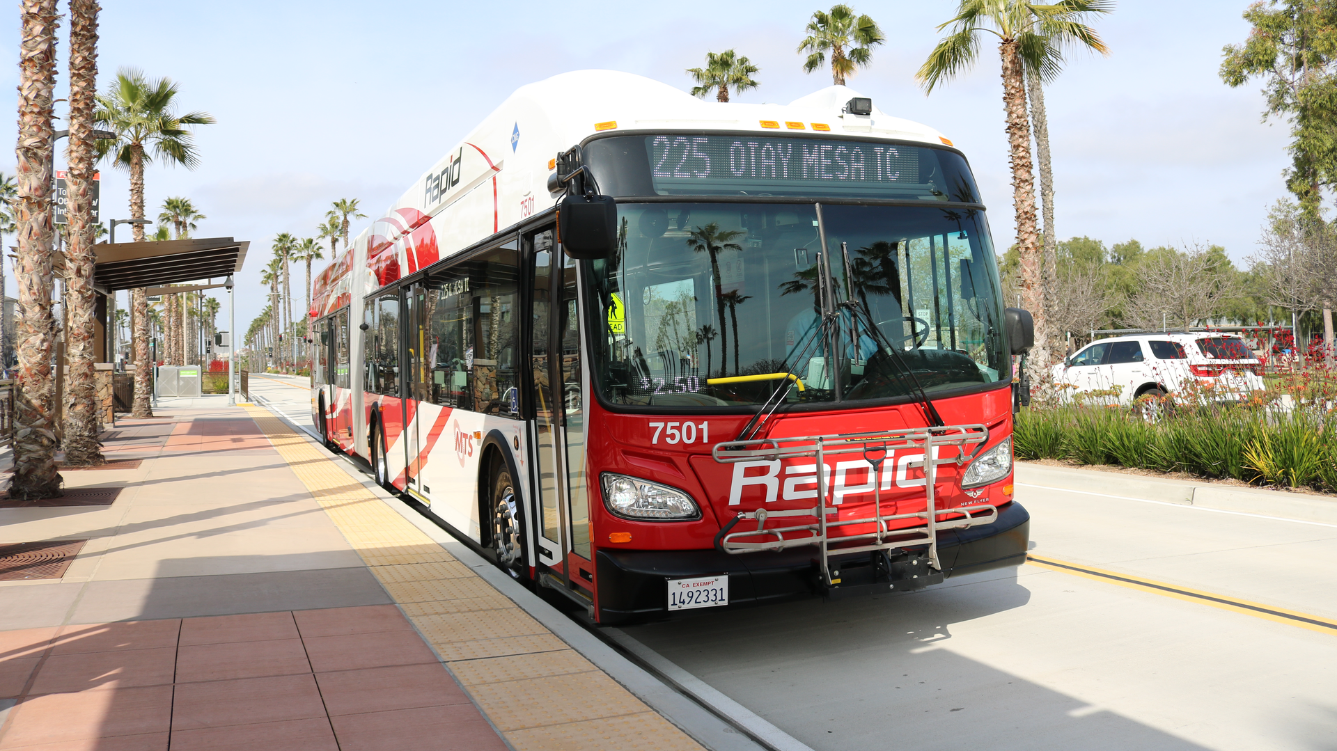 Rapid 225 line in the South Bay.