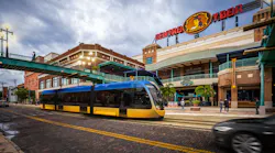 A rendering of a modern streetcar in Centro Ybor. A rendering of a modern streetcar in Centro Ybor.