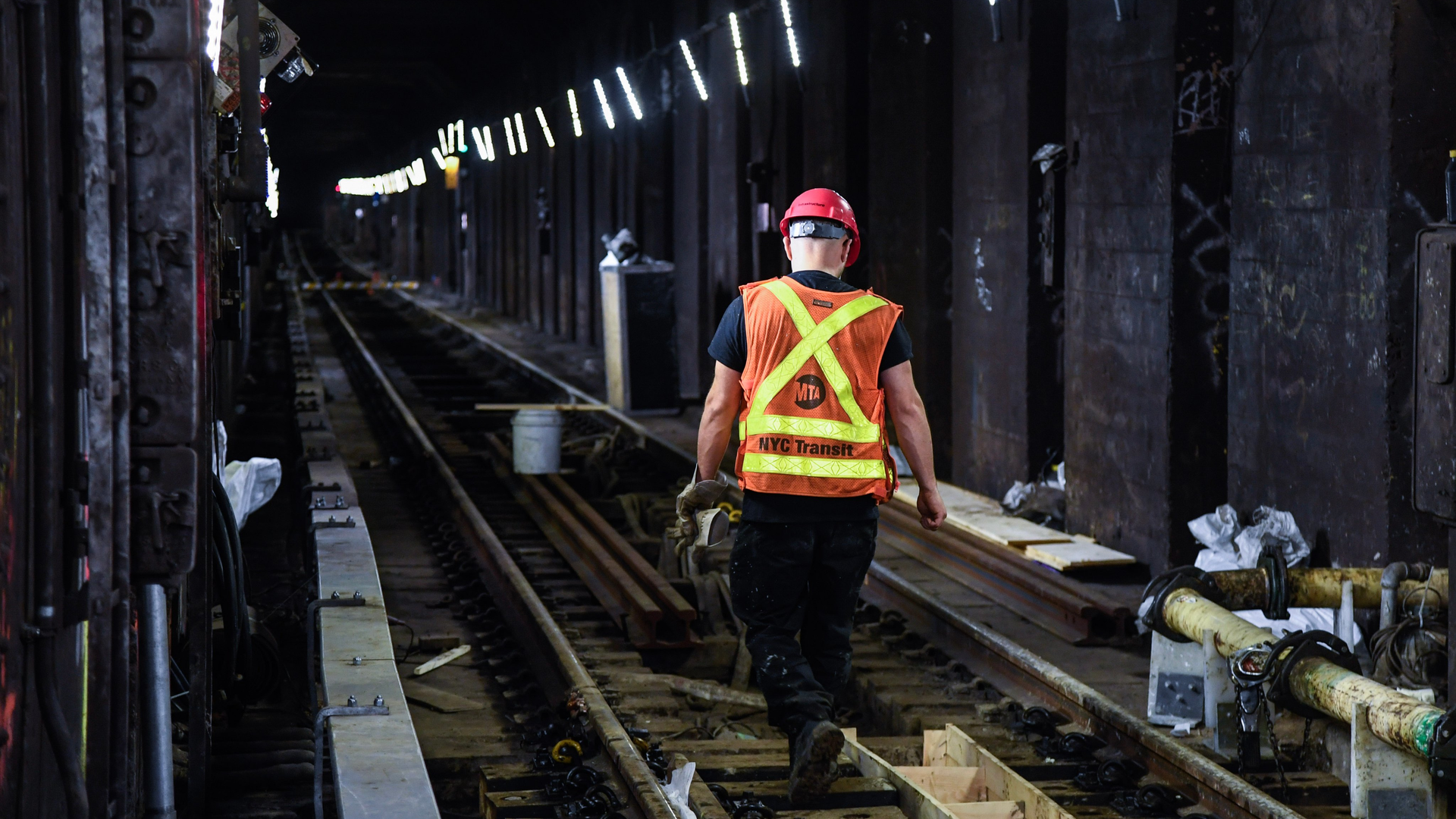 Crews completed work on about 22,000 feet of NYCT track.