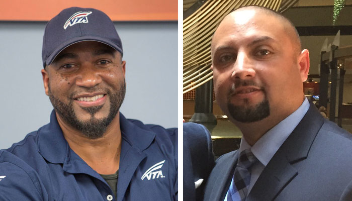 Left, Walter Hale, coach operator; and Steve Jovel, transportation superintendent; JWI Co-Directors