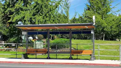 An example of a standardized BC Transit bus shelter. An example of a standardized BC Transit bus shelter.
