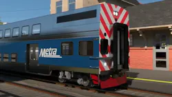A rendering of the new rail cars. A rendering of the new rail cars.