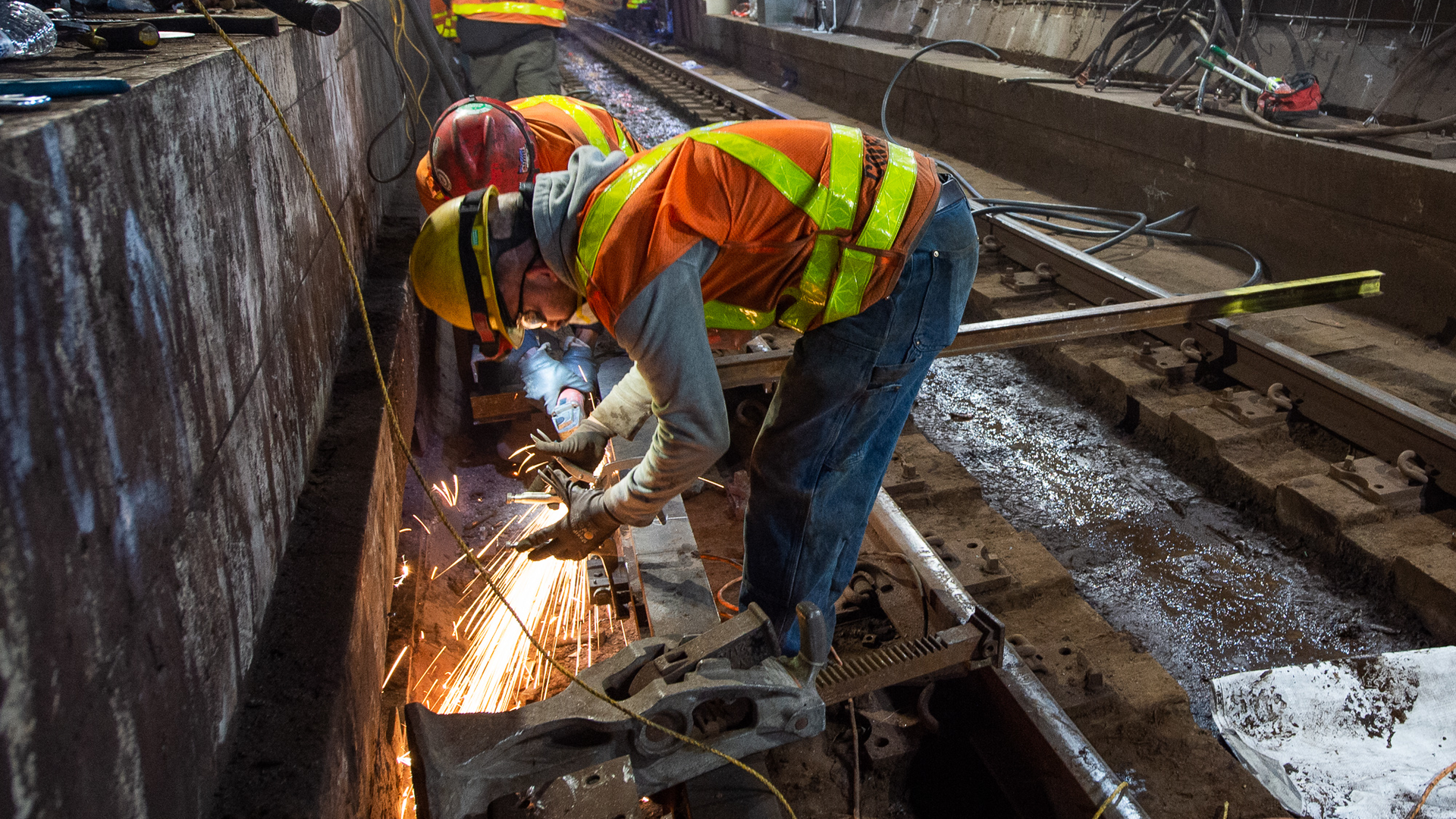 The MTA completed the work on the F Line's East River tunnel in March. This was the last of the tunnels damaged by Superstorm Sandy to need repairs.
