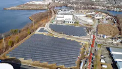 RIPTA will receive energy credits from the 6,000-panel solar array, which it estimates will save the authority $250,000 annually in electricity costs. RIPTA will receive energy credits from the 6,000-panel solar array, which it estimates will save the authority $250,000 annually in electricity costs.