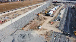 The tracks and other elements outside the facility. The tracks and other elements outside the facility.