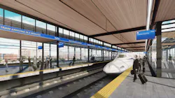 A conceptual rendering of the Dallas Station platform. A conceptual rendering of the Dallas Station platform.