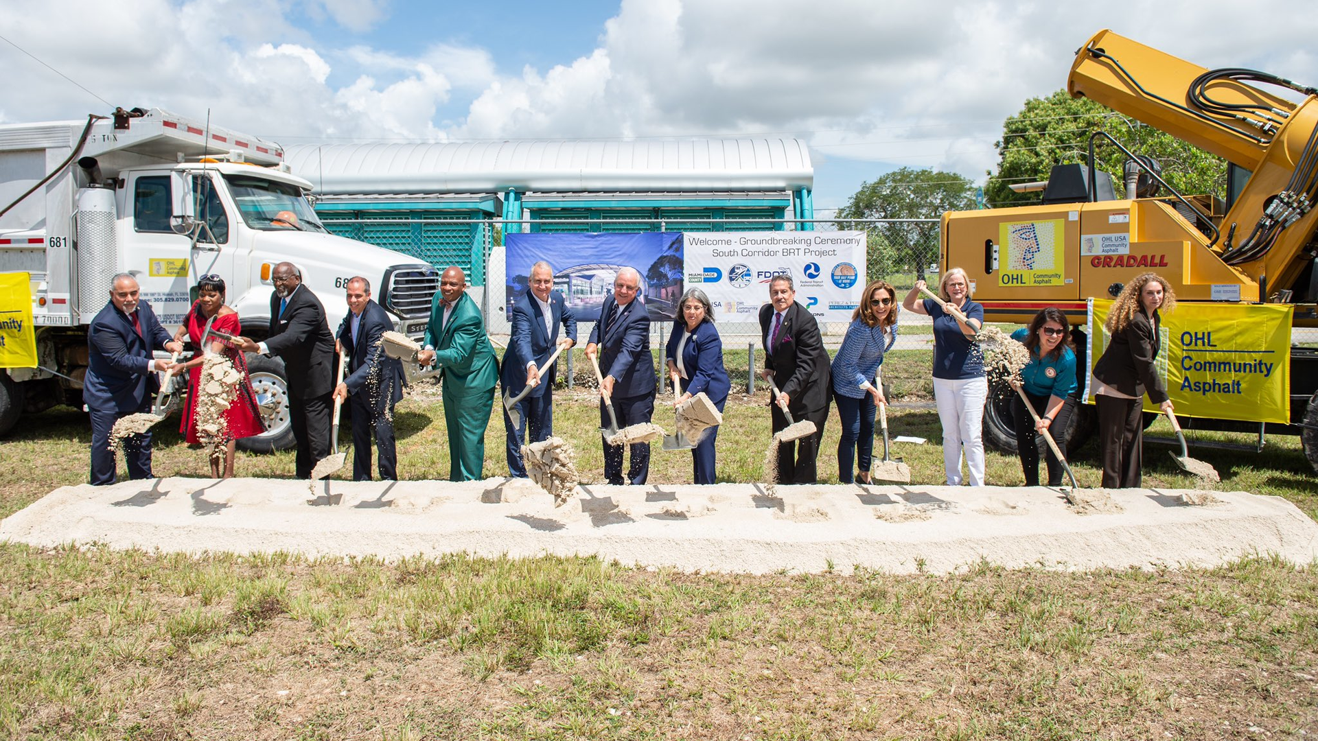 Miami-Dade County held a groundbreaking ceremony June 4 for the South Corridor Rapid Transit Project that will ultimately deliver 20 miles of BRT.