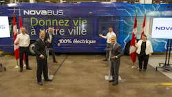 Funds from the government of Canada will help Nova Bus modernize its manufacturing facilities in Quebec, among other zero-emission bus focused enhancements. Funds from the government of Canada will help Nova Bus modernize its manufacturing facilities in Quebec, among other zero-emission bus focused enhancements.