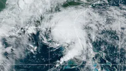 Satellite image shows Tropical Storm Elsa just off the west coast of Florida. Satellite image shows Tropical Storm Elsa just off the west coast of Florida.