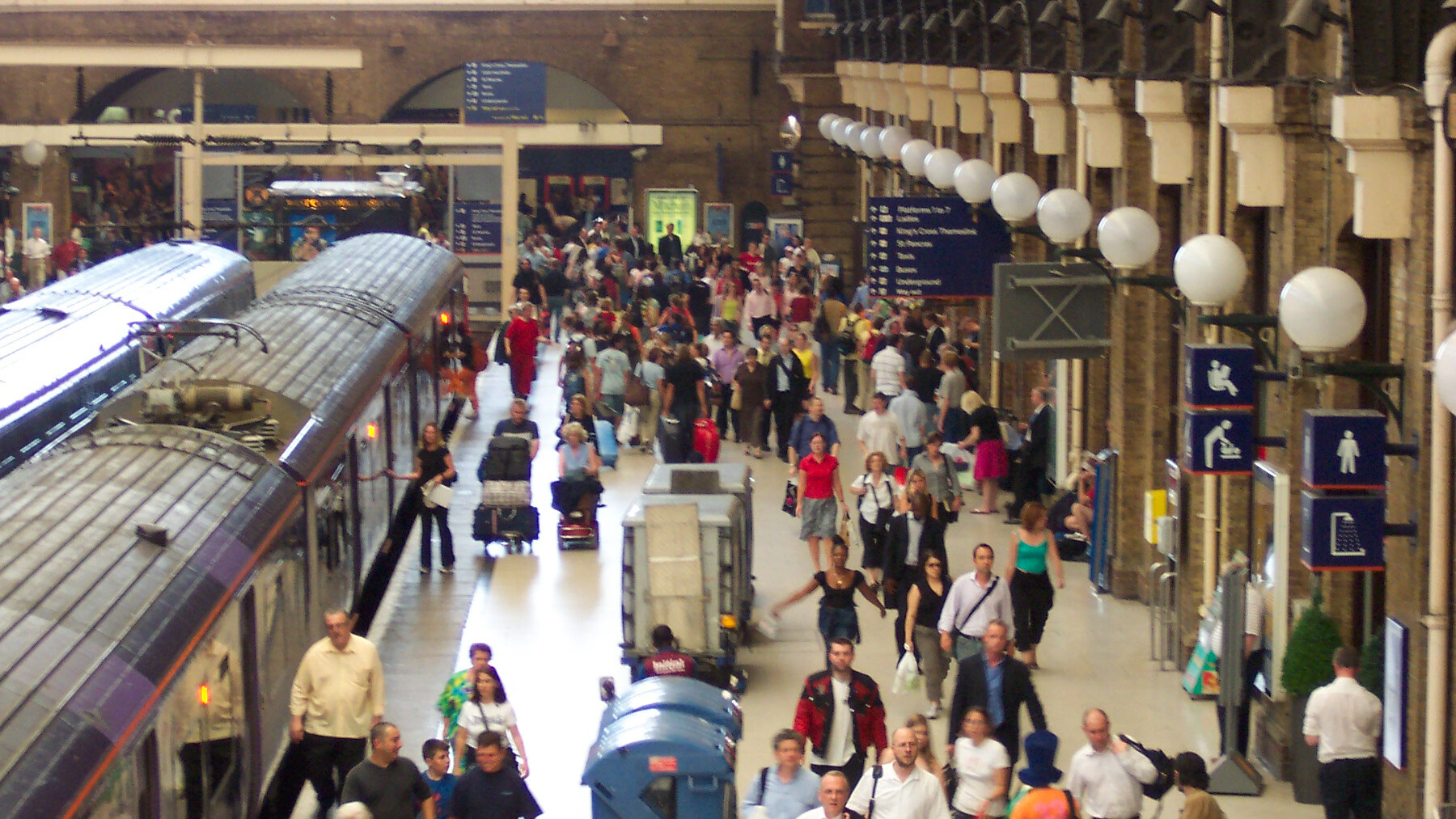Redevelopment of King's Cross Station in London was completed in 2012.