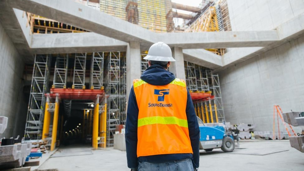 File photo of the U District Station under construction.