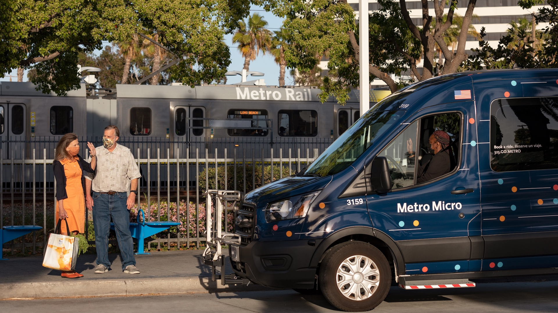 L.A. Metro offers its microtransit Metro Micro service as an affordable rideshare option.