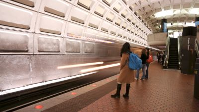 File photo of Metrorail riders waiting at the Capitol South station.