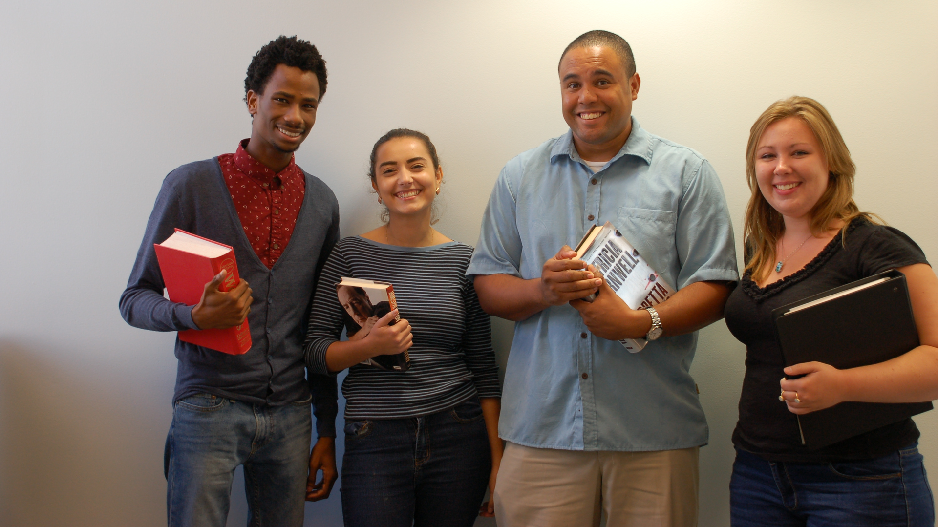 Recently graduated interns for Palm Tran. Left to right: Roneil Victor, Ashley Goldsmith, Johnathan James and Megan Swift.