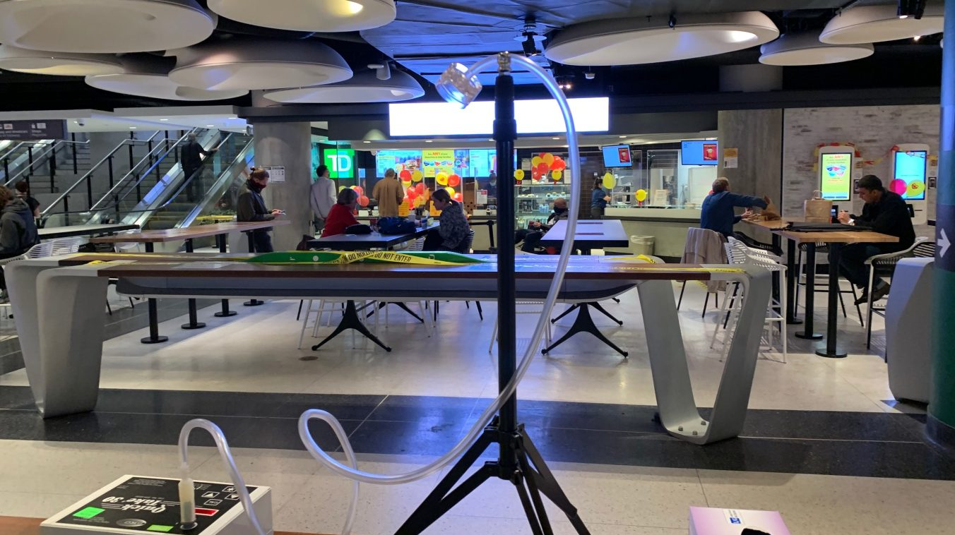 A look at the air testing equipment.