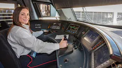 Amy Anderson has become TEXRail's first female engineer. Amy Anderson has become TEXRail's first female engineer.
