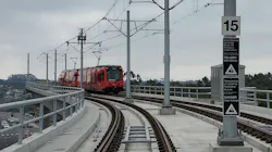 The UC San Diego Blue Line now provides a one-seat connection from UTC to downtown San Diego, and south to the U.S.-Mexico border. The UC San Diego Blue Line now provides a one-seat connection from UTC to downtown San Diego, and south to the U.S.-Mexico border.
