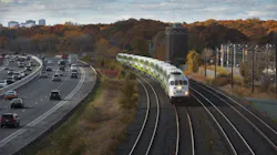 A GO train heads toward Union Station along the Lakeshore West Line. A GO train heads toward Union Station along the Lakeshore West Line.