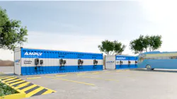 A rendering of the INRUSH system, which upcycles a shipping container into a modular, portable charging solution for electric fleets. A rendering of the INRUSH system, which upcycles a shipping container into a modular, portable charging solution for electric fleets.