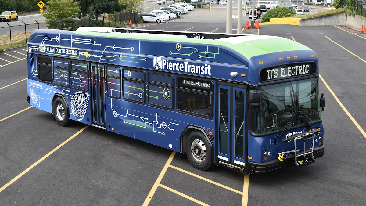 Pierce Transit added six battery electric buses from GILLIG to its fleet.