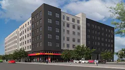 The redevelopment of the former Wells Fargo bank is near the Lake Street Station of the METRO Orange Line on I-35W, as well as the future METRO B Line on Lake Street. The redevelopment of the former Wells Fargo bank is near the Lake Street Station of the METRO Orange Line on I-35W, as well as the future METRO B Line on Lake Street.