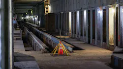 View of the Second Avenue Subway Phase 2 tunnel in East Harlem between 110 St and 120 St. View of the Second Avenue Subway Phase 2 tunnel in East Harlem between 110 St and 120 St.
