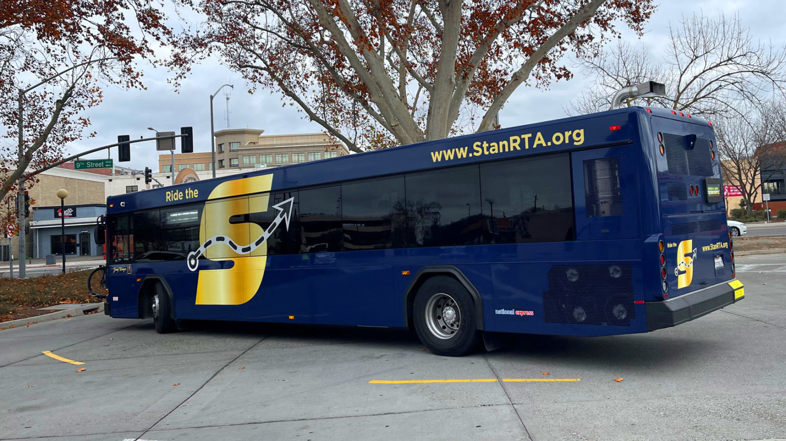 Transdev is now operating The S, which is the brand of the new service from Stanislaus Regional Transit Authority.