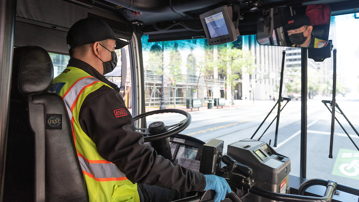 Operator With Mask Sfmta