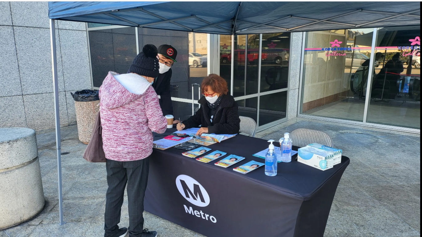 CBOs work to help riders sign up for L.A. Metro&rsquo;s LIFE program.