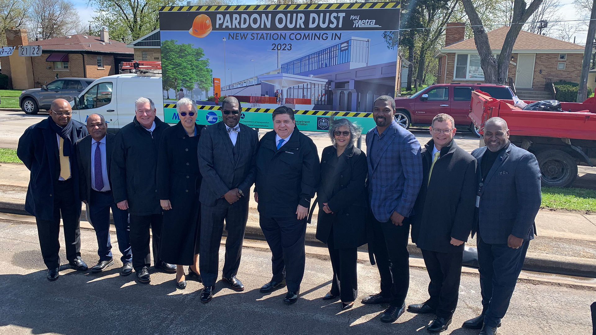 Metra Station Groundbreaking