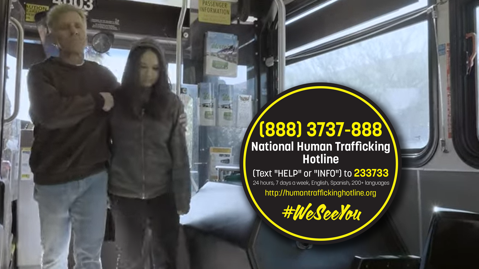 Sun Tran launched its #WeSeeYou initiative to bring awareness of and fight against human trafficking.