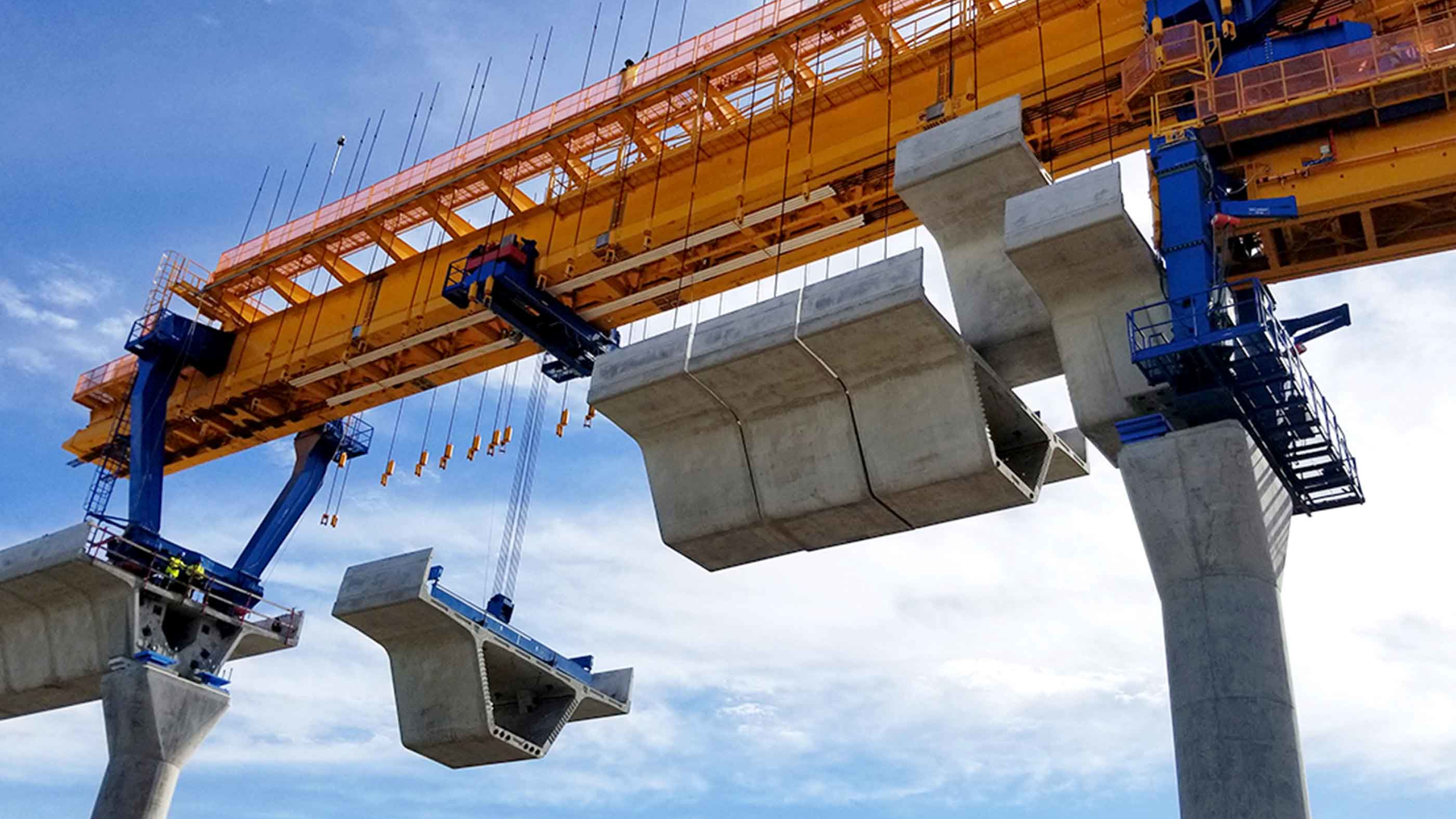 Part of the elevated guideway for the HART rail project under construction in Honolulu. [Stantec]