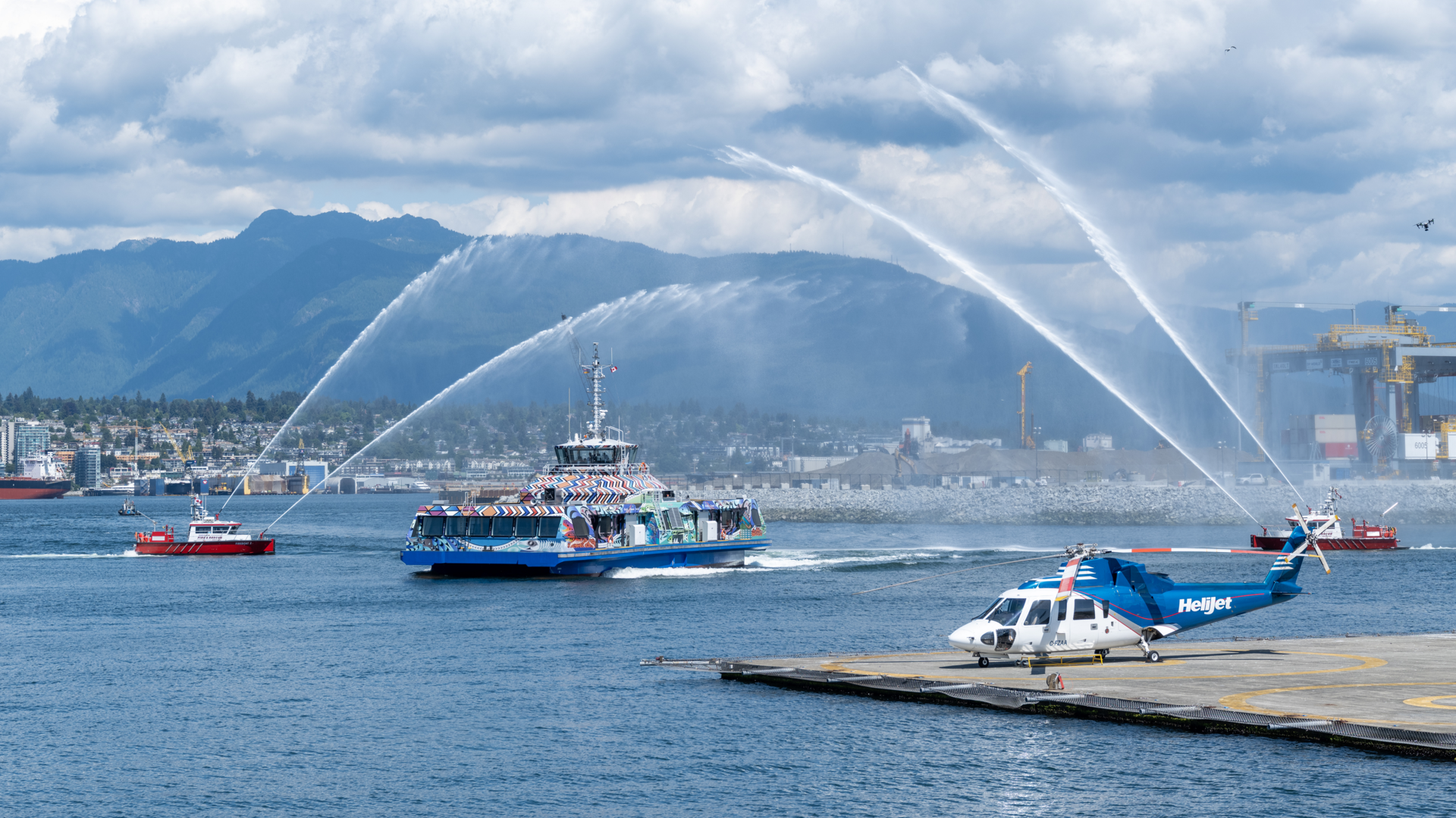 Burrard Chinook Maiden Voyage Trans Link