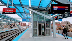 An elevator at CTA's Wilson station. An elevator at CTA's Wilson station.