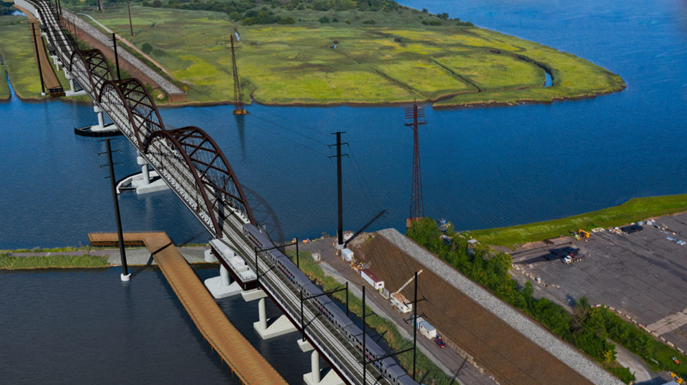 Rendering of the planned Portal North Bridge.