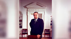 A portrait of President Lyndon B. Johnson taken in the Oval Office in December 1963. A portrait of President Lyndon B. Johnson taken in the Oval Office in December 1963.