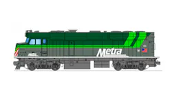 A rendering of the possible color scheme for Metra's battery-powered locomotive. A rendering of the possible color scheme for Metra's battery-powered locomotive.